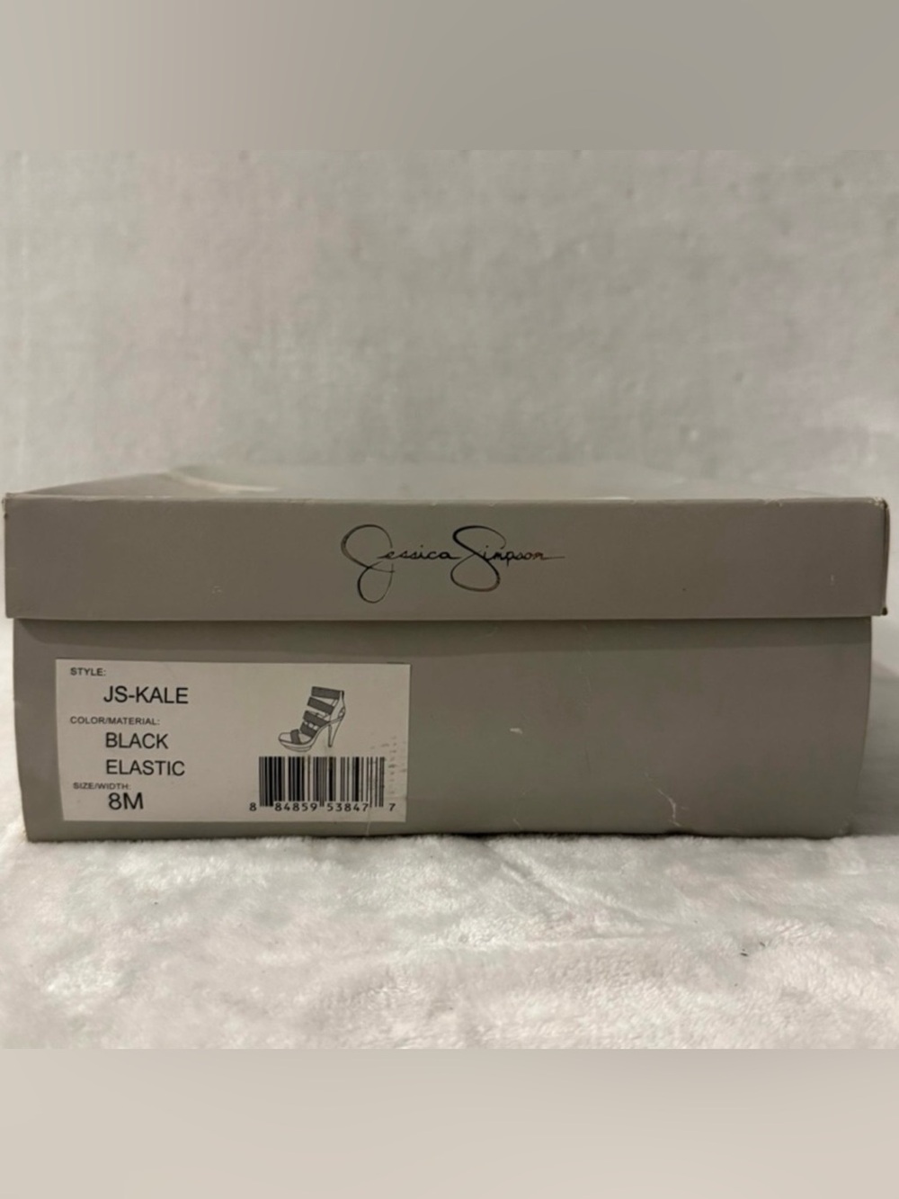 Jessica Simpson JS-Kale Black Elastic Strappy Platform Heels - Picture 12 of 14